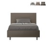 Lit une place et demie avec rangement 120x200 similicuir Adele P1 Promotion