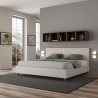 Lit king size avec rangement 180x200 moderne Adele K Dimensions