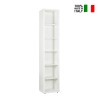 Bibliothèque colonne couleur blanche 6 casiers Tower Vente