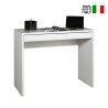 Bureau design rectangulaire avec tiroir blanc pour travail et études 100x40cm Sidus Vente