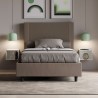 Lit une place et demie avec rangement 120x190 similicuir Goya P Achat
