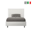Lit double 120x200 avec rangement en similicuir Goya P1 Modèle