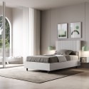 Lit double 120x200 avec rangement en similicuir Goya P1 Dimensions