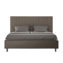 Lit double 160x200 avec rangement simili-cuir moderne Goya M1 Caractéristiques