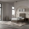 Lit simple enfant avec rangement 80x190 moderne similicuir Sunny S Dimensions