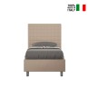 Lit simple avec rangement 100x200 sommier chambre Sunny S2 