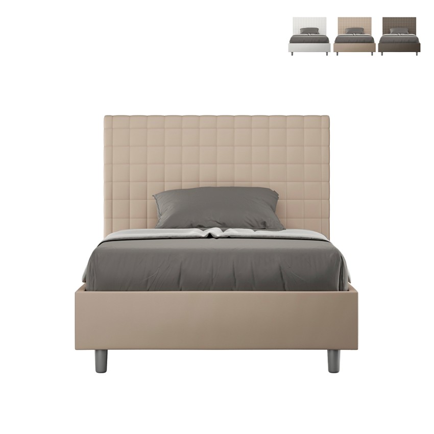 Lit une place et demie 120x190 avec rangement design Sunny P Catalogue