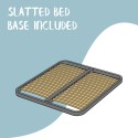Lit une place et demie 120x190 avec rangement design Sunny P 