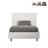 Lit double français 140x200 avec rangement design moderne Sunny F Promotion