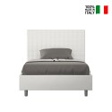 Lit double français 140x200 avec rangement design moderne Sunny F Offre