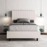 Lit double français 140x200 avec rangement design moderne Sunny F Vente