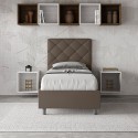 Lit simple rembourré avec rangement 90x200 chambre enfants Priya S1 Choix
