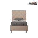 Lit simple avec sommier coffre 100x200 chambre Priya S2 Promotion