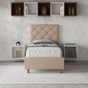 Lit simple avec sommier coffre 100x200 chambre Priya S2 Vente