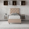 Lit simple avec sommier coffre 100x200 chambre Priya S2 Vente