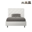 Lit double rembourré 140x200 avec rangement moderne Priya F Catalogue