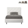Lit double rembourré 140x200 avec rangement moderne Priya F Catalogue